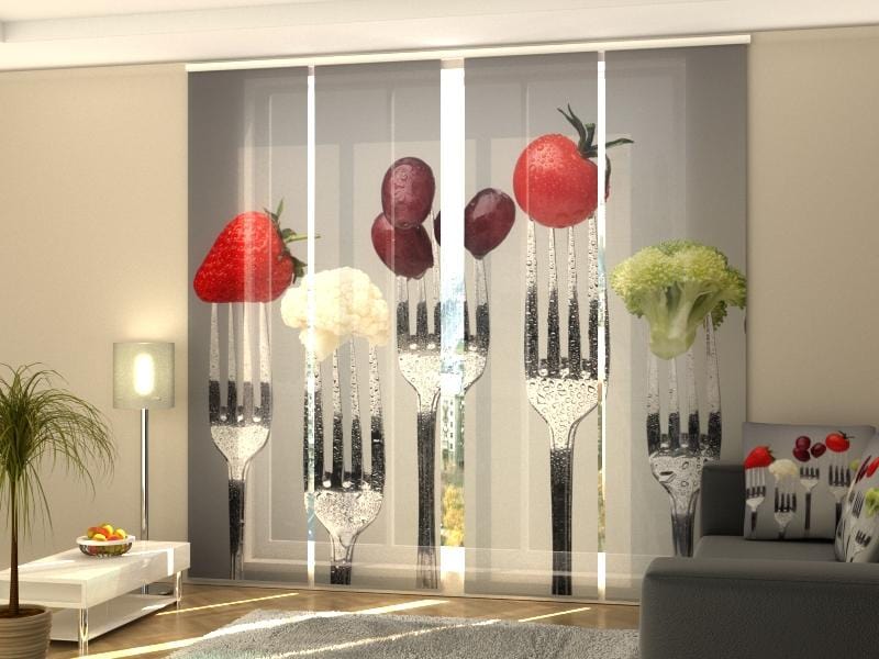 Paneļu aizkari (4 daļas) Forks Home Trends