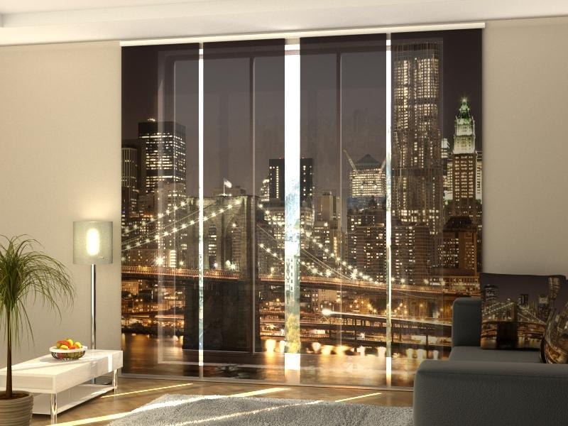 Paneļu aizkari (4 daļas) Manhattan Bridge 4 Home Trends