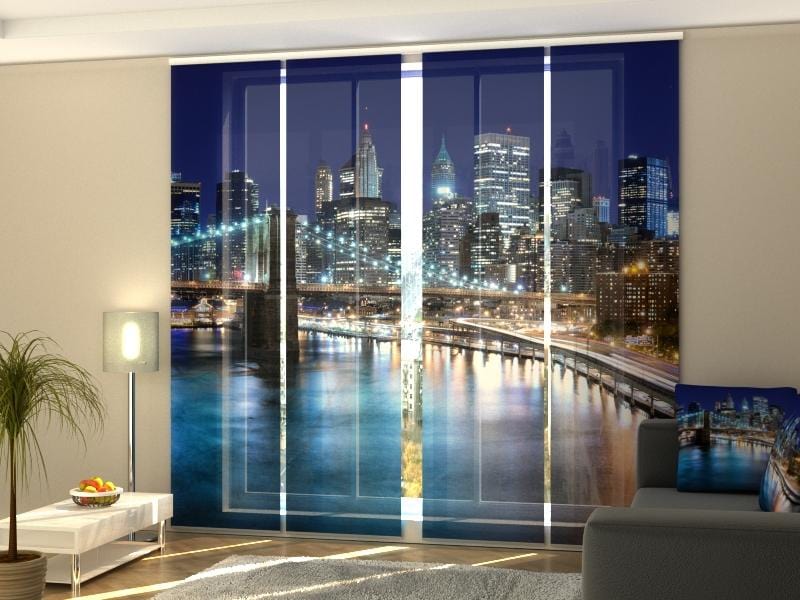 Paneļu aizkari (4 daļas) Manhattan Bridge Home Trends