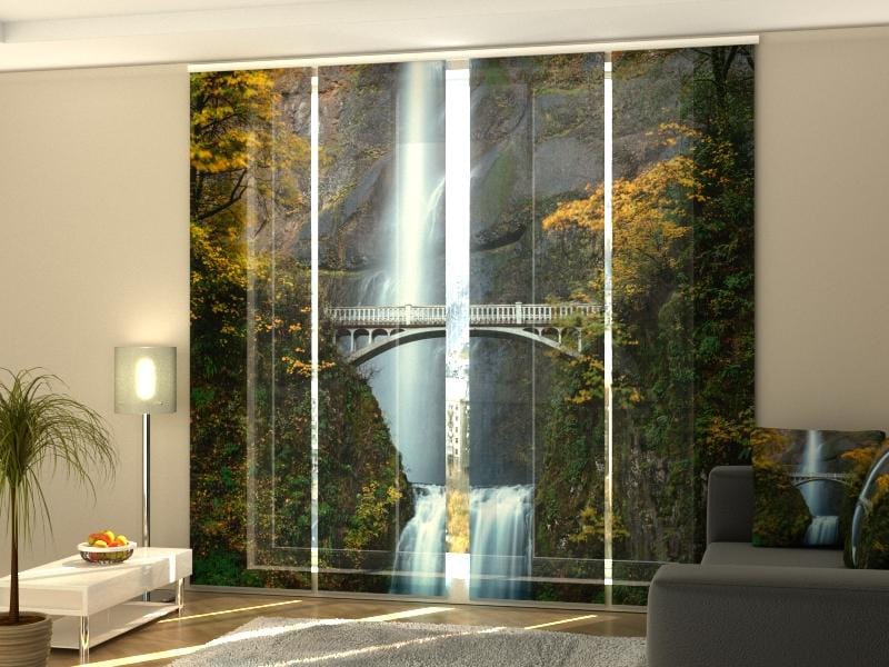 Paneļu aizkari (4 daļas) Multnomah Falls Home Trends