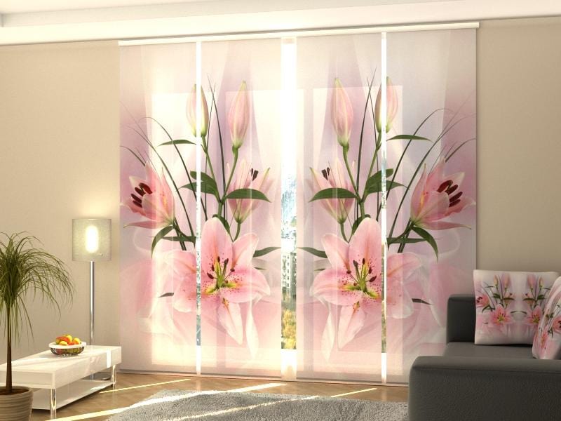 Paneļu aizkari (4 daļas) Princess Lilies Home Trends