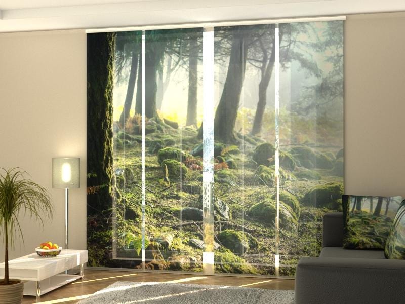 Paneļu aizkari (4 daļas) Rainforest at Sunrise Home Trends