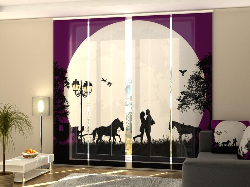 Paneļu aizkari (4 daļas) Romantic Evening Home Trends