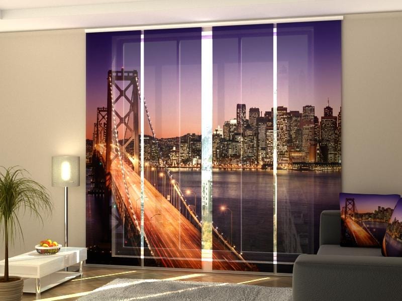 Paneļu aizkari (4 daļas) San Francisco Home Trends