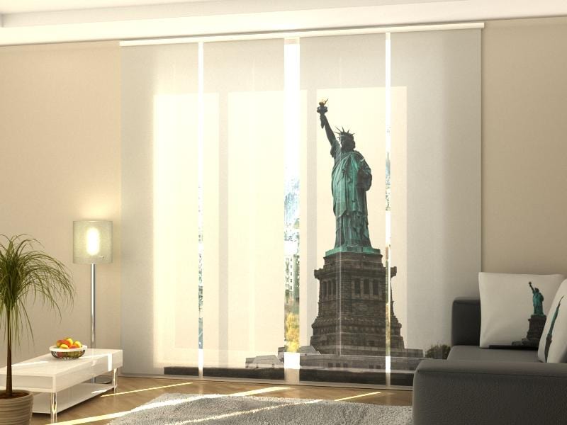 Paneļu aizkari (4 daļas) Statue of Liberty Home Trends