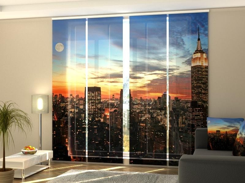 Paneļu aizkari (4 daļas) Sunrise in New York Home Trends