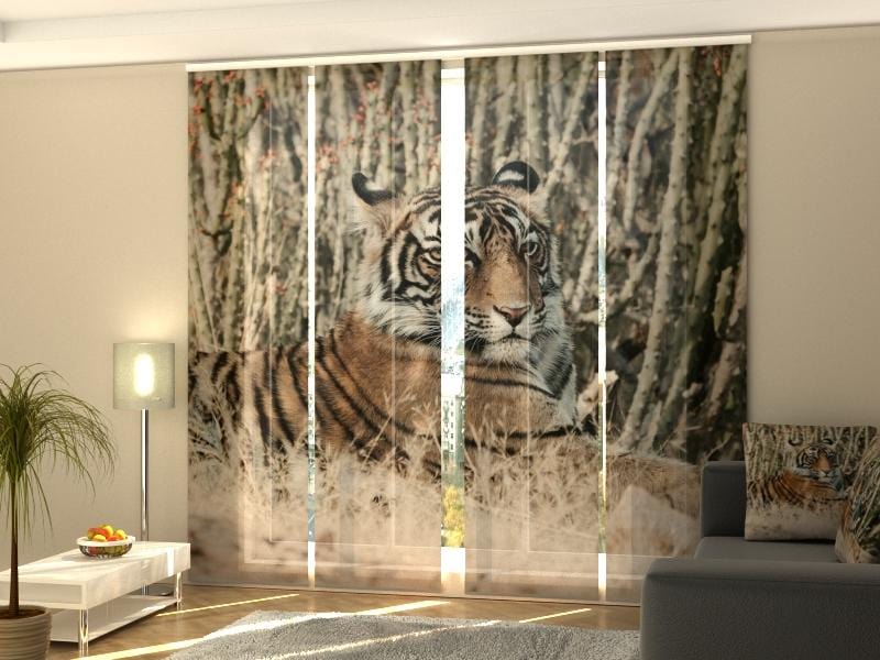 Paneļu aizkari (4 daļas) Tiger Shayari Home Trends