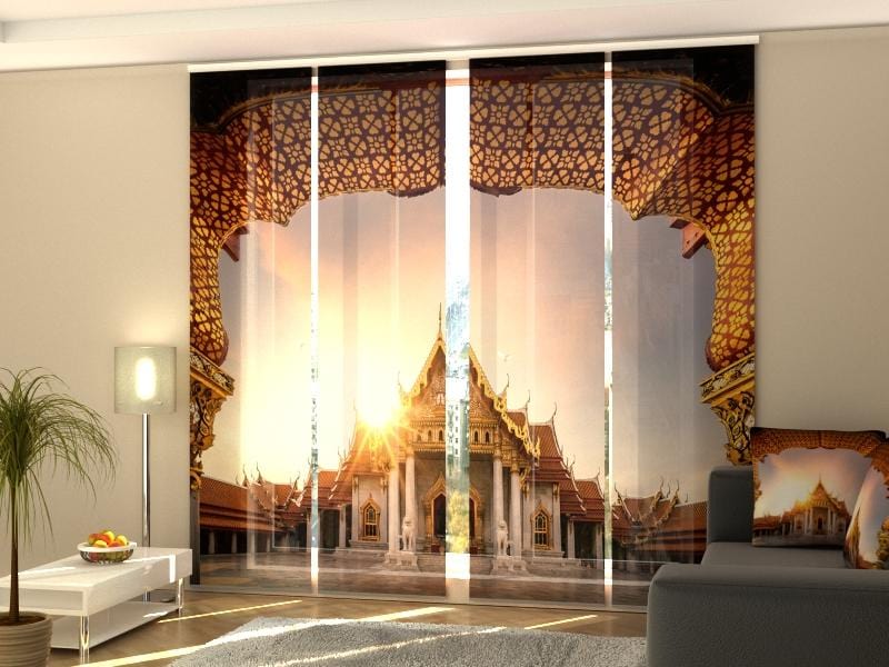 Paneļu aizkari (4 daļas) Wat Benchamabophit in Bangkok city Home Trends