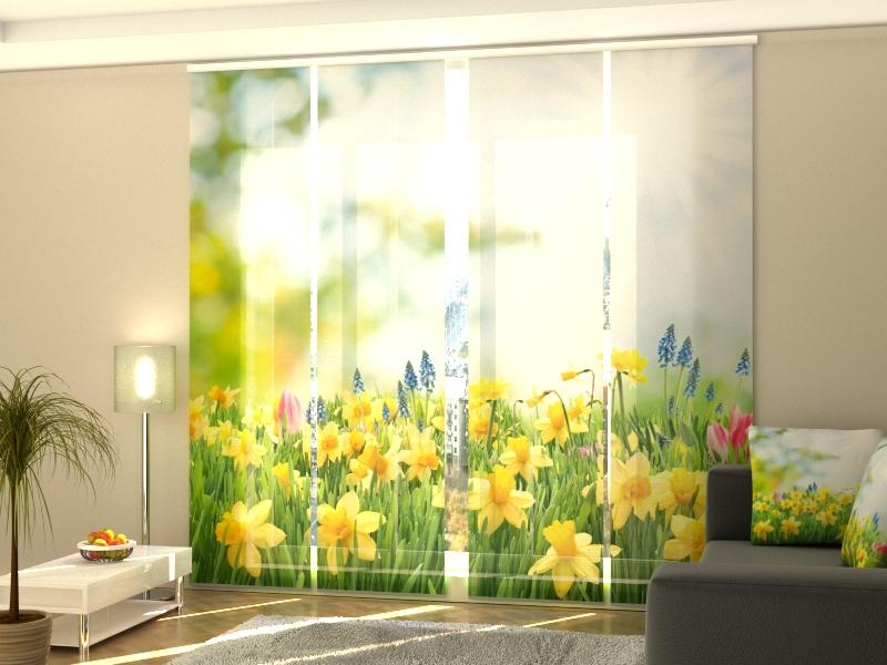 Paneļu aizkari (4 daļas) Yellow Daffodils Home Trends