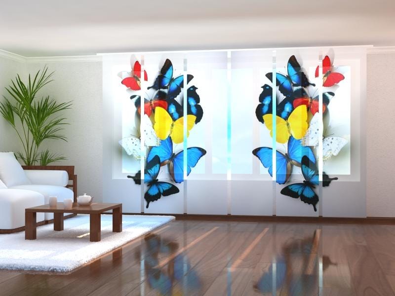 Paneļu aizkari (6 daļas) Colorful Butterflies Home Trends