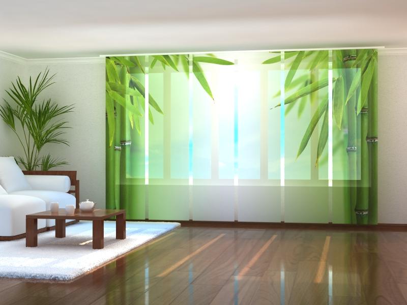 Paneļu aizkari (6 daļas) Green Bamboo 2 Home Trends