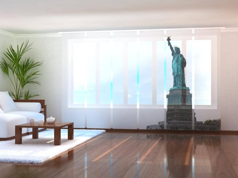 Paneļu aizkari (6 daļas) Statue of Liberty Home Trends