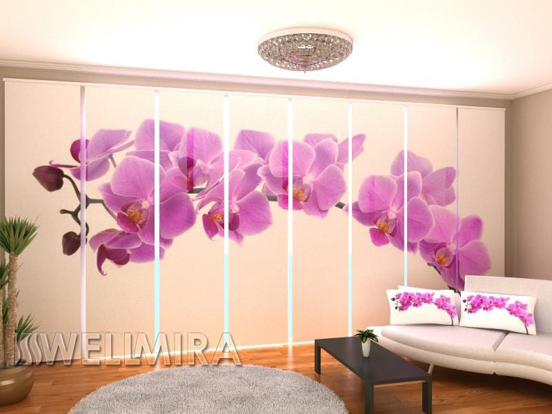 Paneļu aizkari (8 daļas) Big Orchid Home Trends