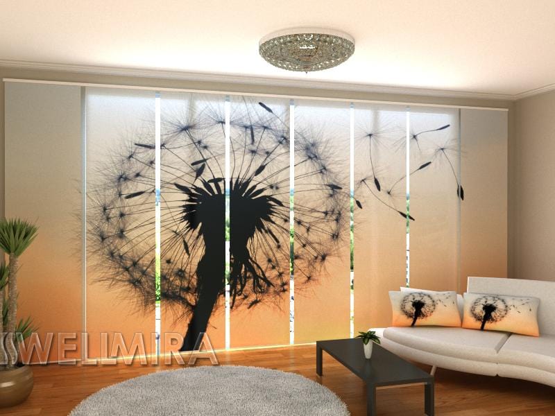 Paneļu aizkari (8 daļas) Dandelion in the wind Home Trends