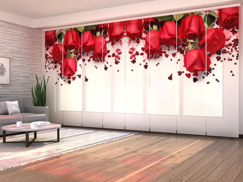 Paneļu aizkari (8 daļas) Roses and Hearts Home Trends