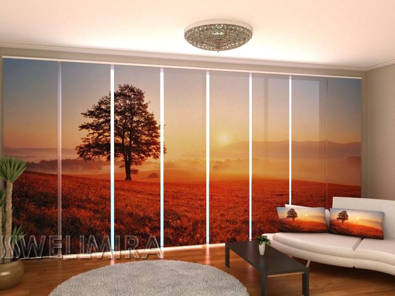 Paneļu aizkari (8 daļas) Sunset and Tree Home Trends