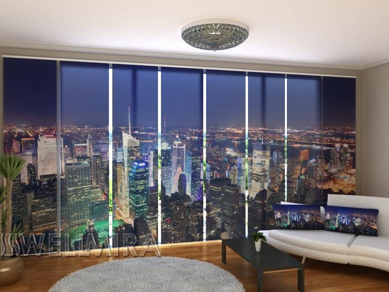 Paneļu aizkari (8 daļas) Times Square Panorama Home Trends