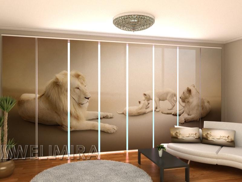 Paneļu aizkari (8 daļas) White Lions Home Trends