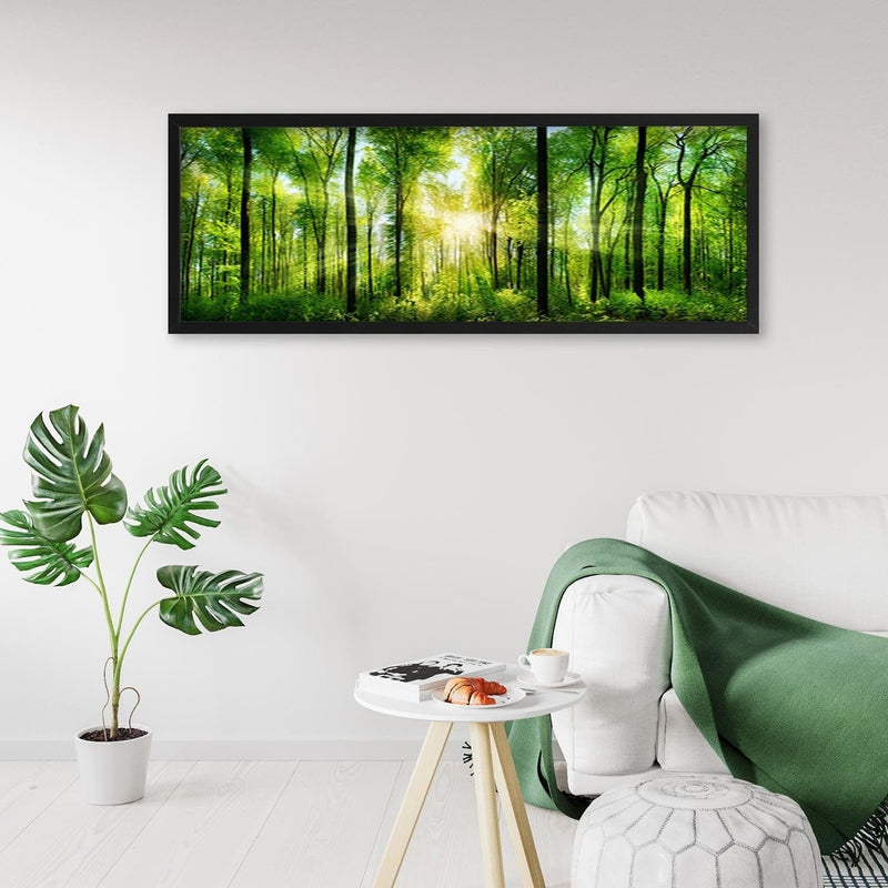 Picture in black frame PANORAMA, Sunshine  Home Trends