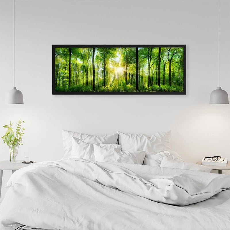 Picture in black frame PANORAMA, Sunshine  Home Trends