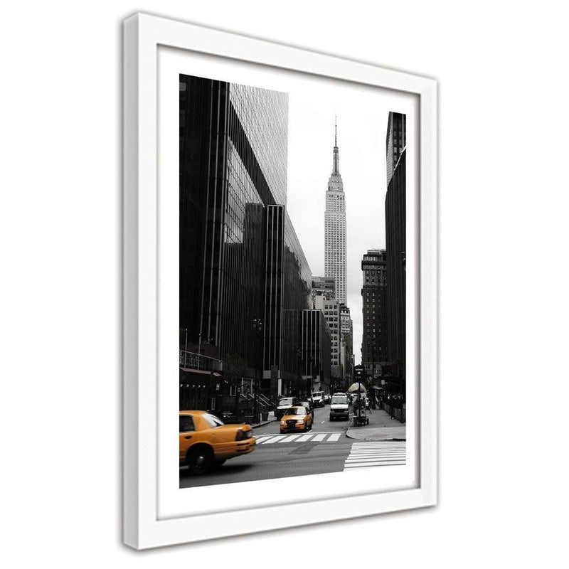 Picture in frame ZERO, Manhattan - taxi  Home Trends