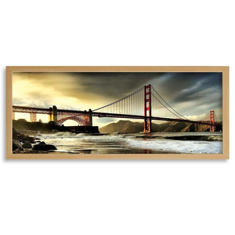 Picture in natural frame PANORAMA, Brooklyn Bridge 2  Home Trends