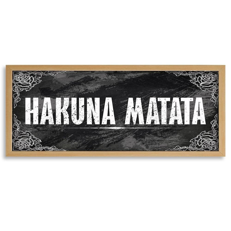 Picture in natural frame PANORAMA, Hakuna Matata  Home Trends