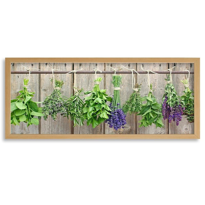 Picture in natural frame PANORAMA, Herbs To Dry  Home Trends