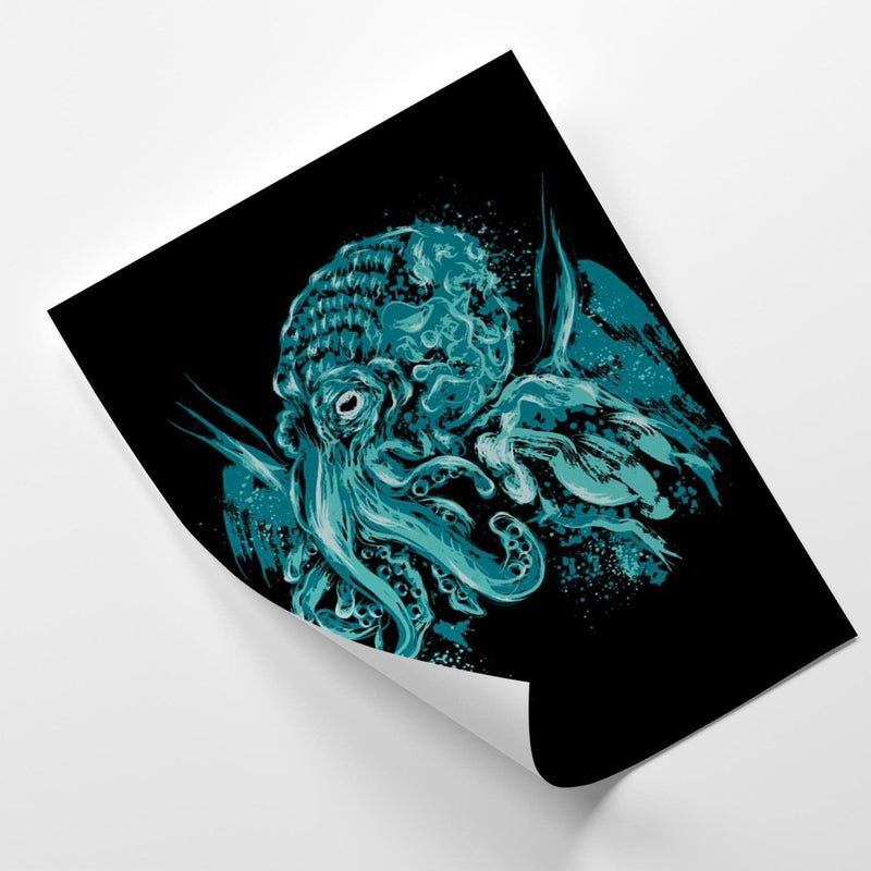 Posteris (plakāts) - Cthulhu Pop Art Blue  Home Trends DECO