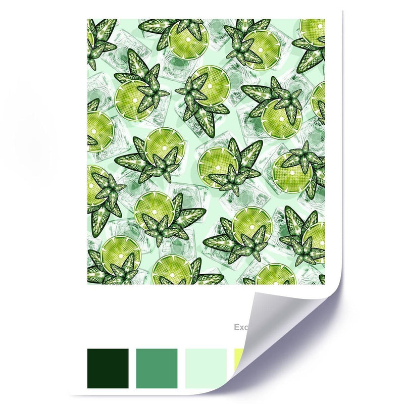 Posteris (plakāts) - Digital Art Green  Home Trends DECO