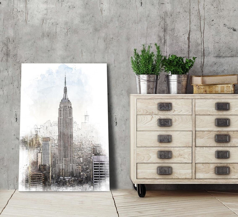 Posteris (plakāts) - Empire State Building Image Brown  Home Trends DECO