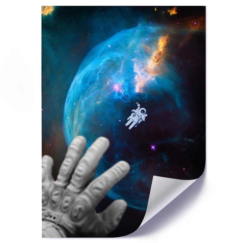 Posteris (plakāts) - Galaxy Artwork Blue  Home Trends DECO