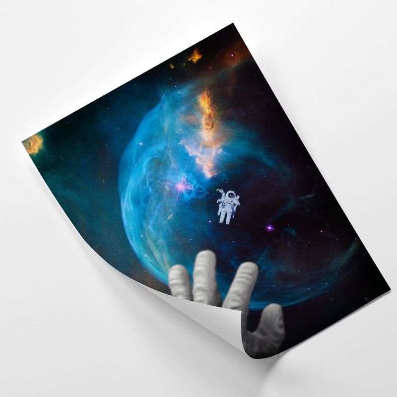 Posteris (plakāts) - Galaxy Artwork Blue  Home Trends DECO