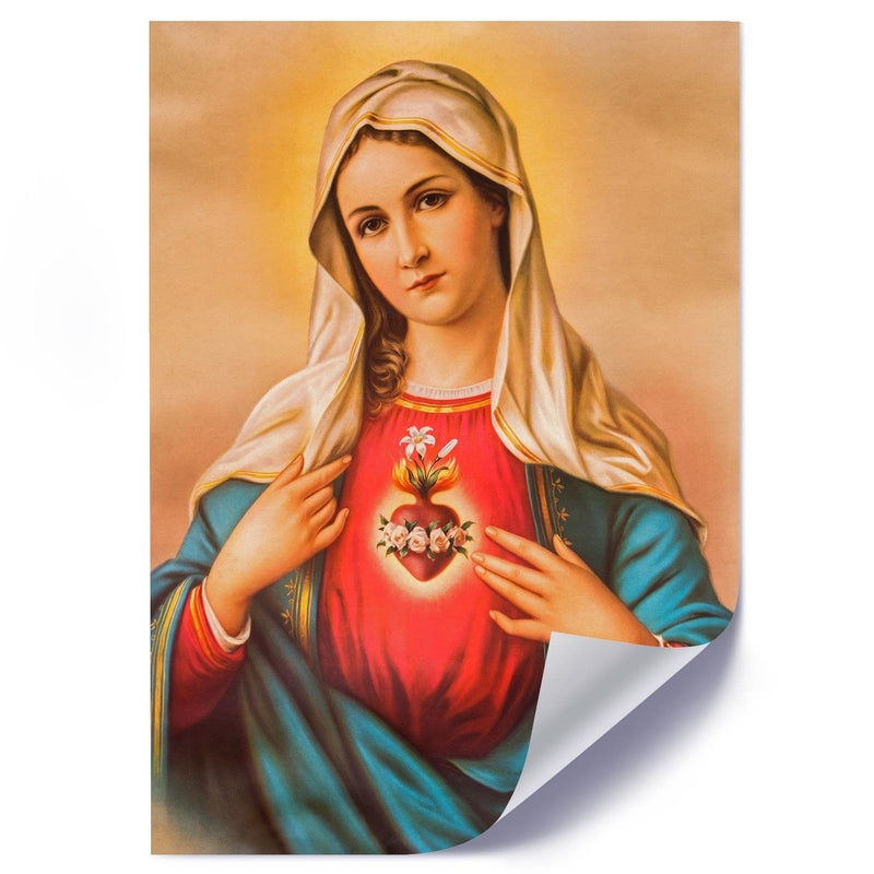 Posteris (plakāts) - Heart Of The Virgin Mary  Home Trends DECO