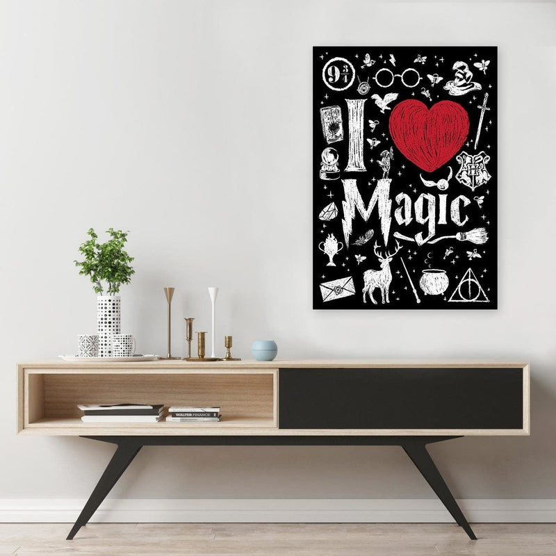 Posteris (plakāts) - I Love Magic Image Black And White  Home Trends DECO