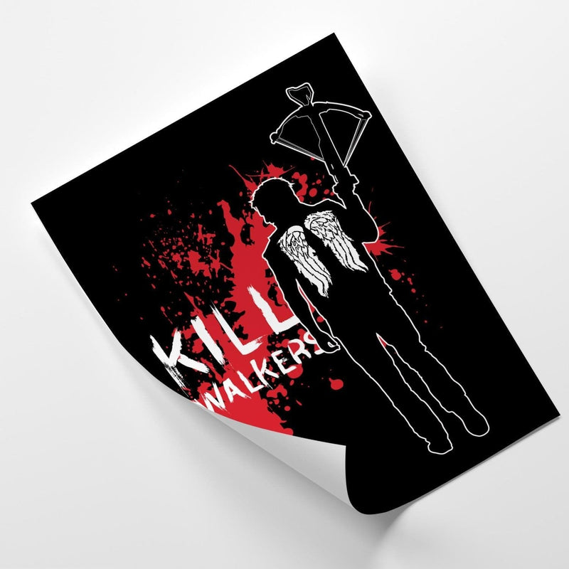 Posteris (plakāts) - Kill Walkers Image Black And White  Home Trends DECO