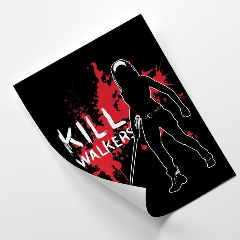 Posteris (plakāts) - Kill Walkers Image Black And White  Home Trends DECO