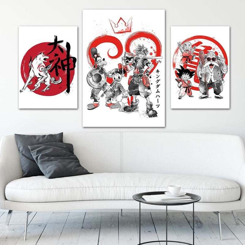 Posteris (plakāts) - Kingdom Japan Art Red  Home Trends DECO