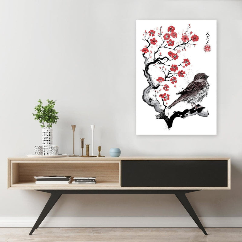 Posteris (plakāts) - Little Sparrow Red  Home Trends DECO