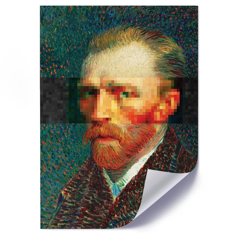 Posteris (plakāts) - Painter Self - Portrait Image Blue  Home Trends DECO