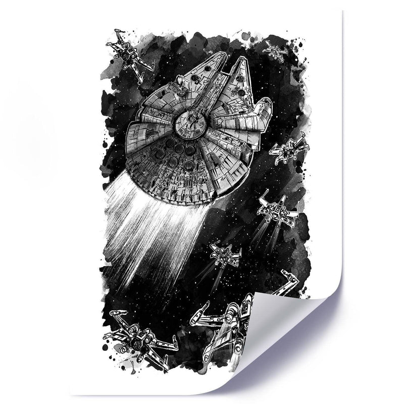 Posteris (plakāts) - Rebel Assault Decor Black And White  Home Trends DECO