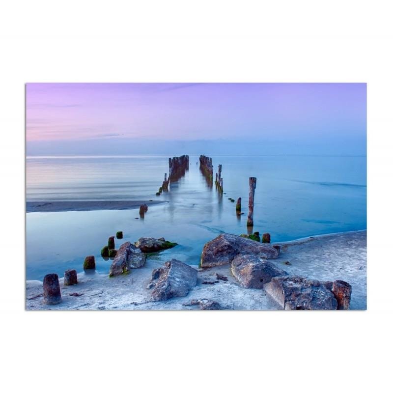 Dekoratīvais panelis - Old Pier On The Coast Of The Baltic Sea 