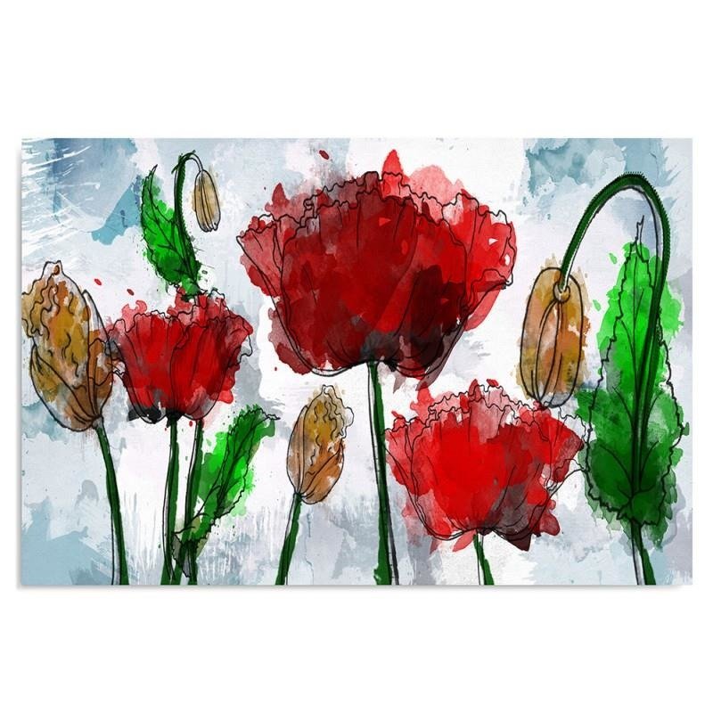 Dekoratīvais panelis - Red Poppies 