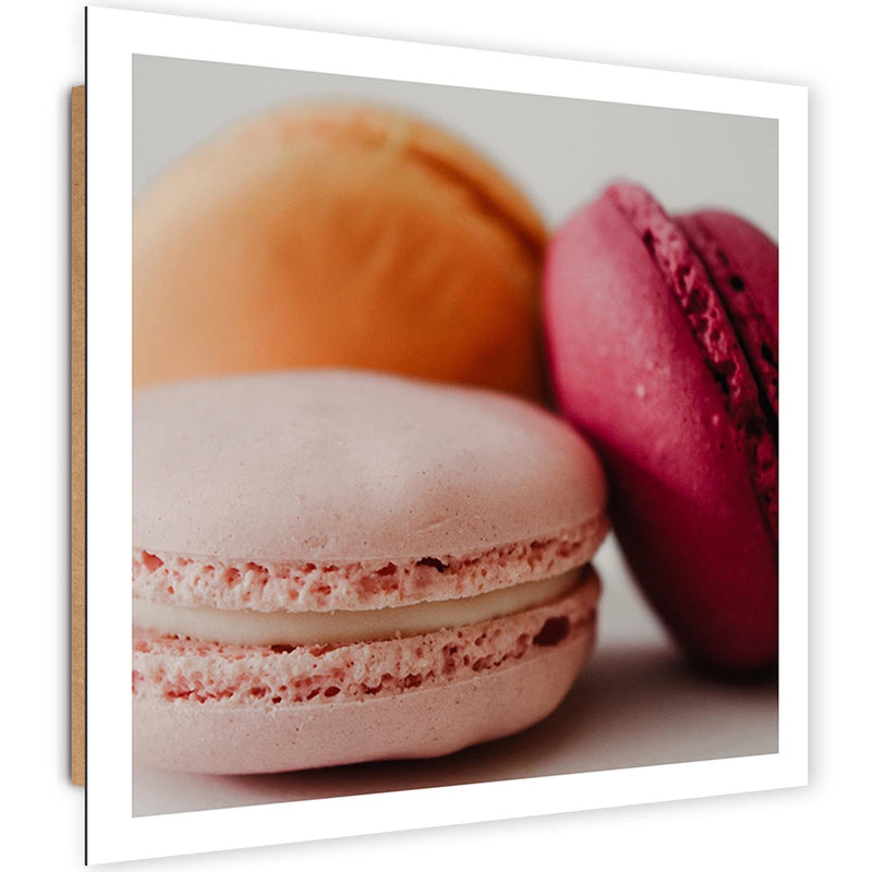 Dekoratīvais panelis - Three Colorful Macaroons 