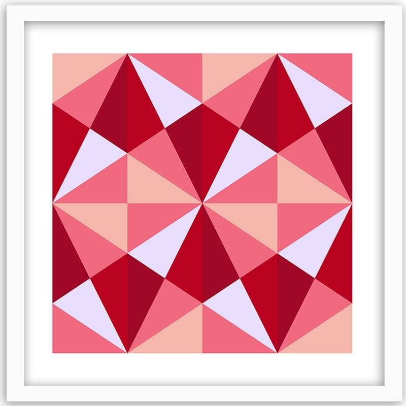 Glezna baltā rāmī - Geometric Pattern 3 