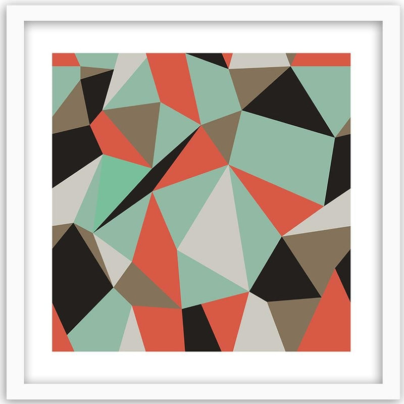 Glezna baltā rāmī - Geometric Figures - Cubism 1 