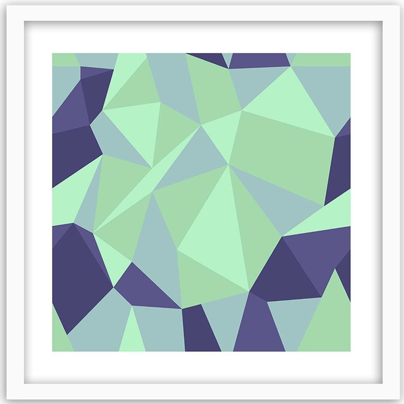 Glezna baltā rāmī - Geometric Figures - Cubism 6 