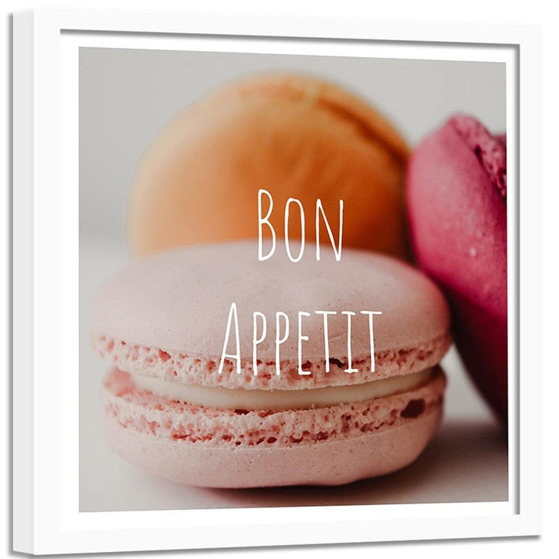 Glezna baltā rāmī - Macaroons - Bon Apetit 