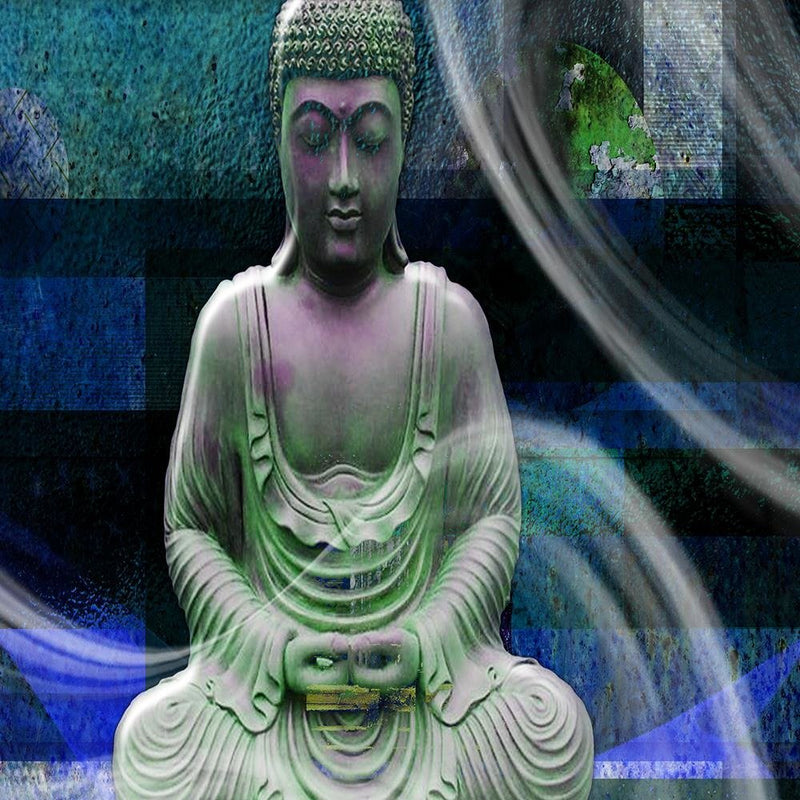 Glezna baltā rāmī - Modern Buddha 