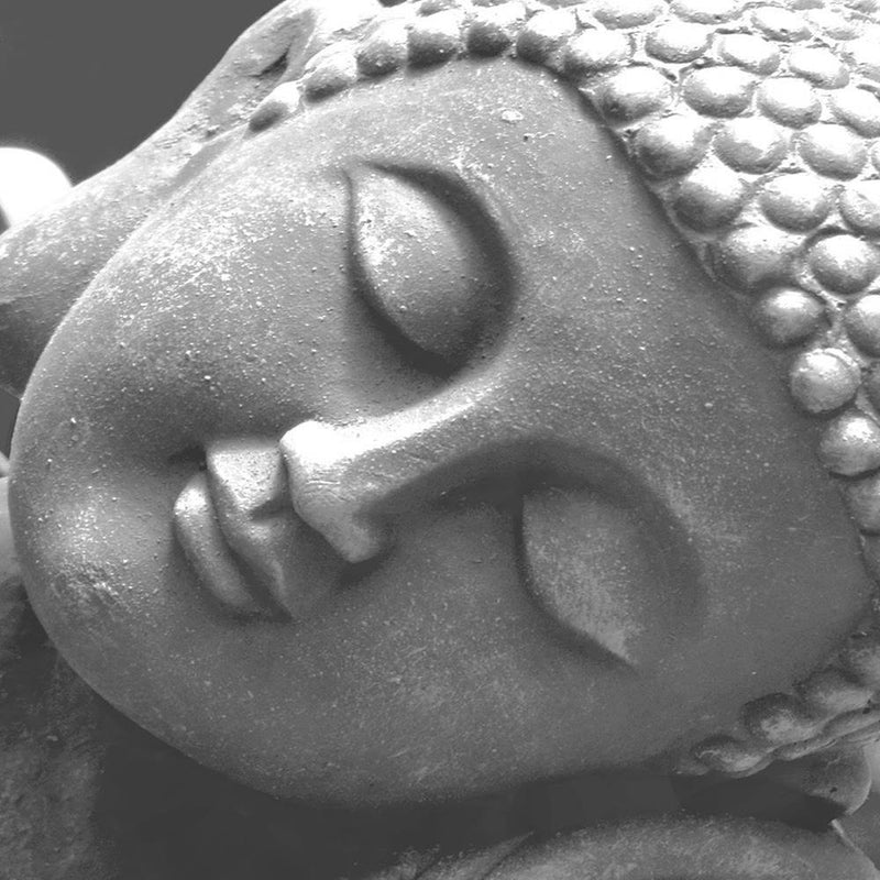 Glezna baltā rāmī - Statue Of Sleeping Buddha 